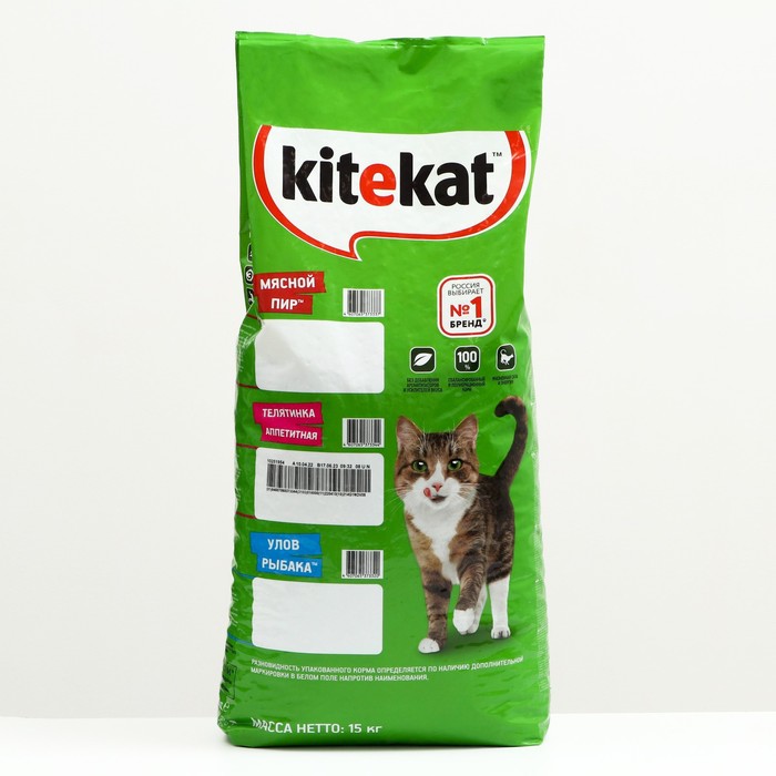 

Сухой корм для кошек KiteKat Аппетитная телятина, 15 кг