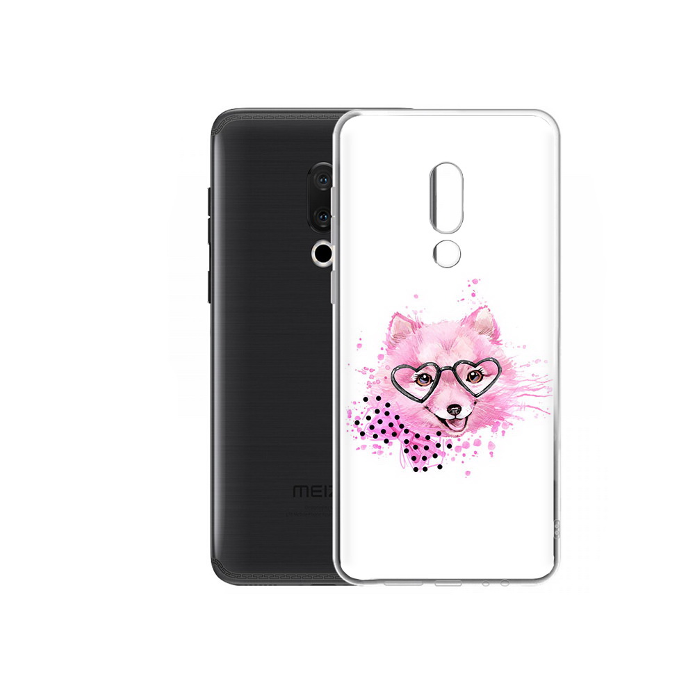 

Чехол MyPads Tocco для Meizu M15 Plus розовый волченок, Прозрачный, Tocco