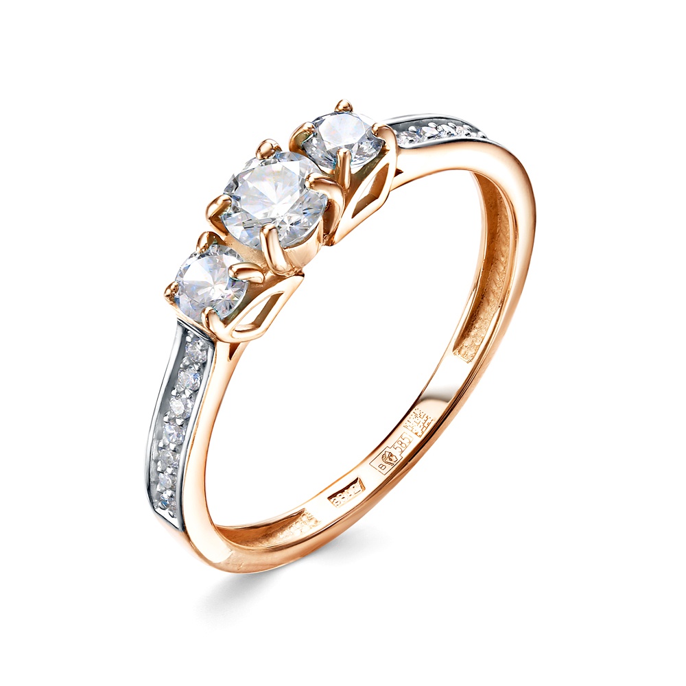 

Кольцо из золота р. , 585Gold 301012942, фианит, 301012942