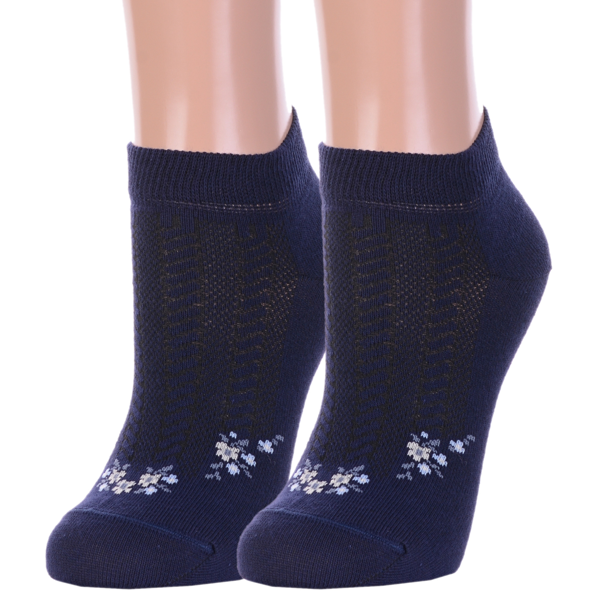 Комплект носков женских Брестский чулочный комбинат 2-14с1101 синих 25, 2 пары