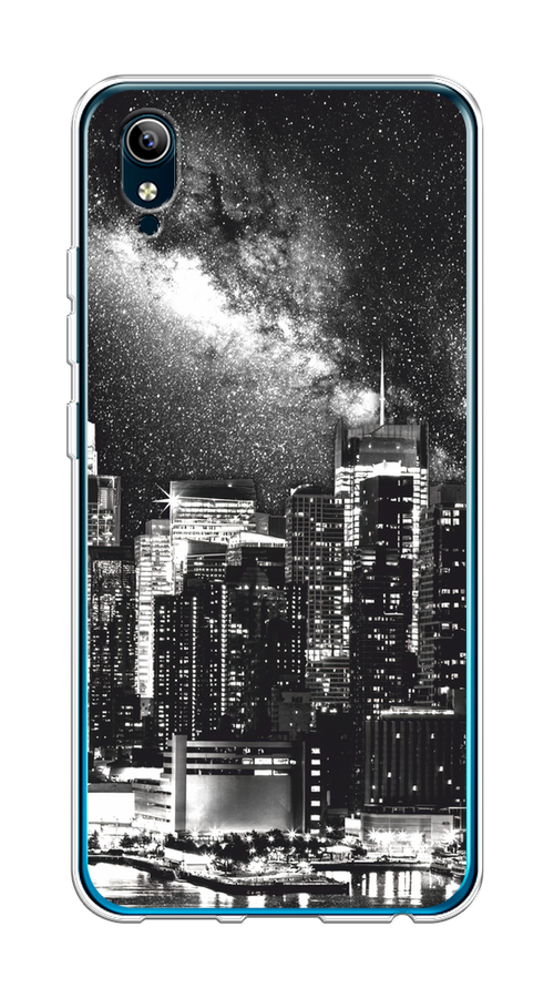 

Чехол на Vivo Y91c/Y1s "Ночной Нью-Йорк", Черный;серый;белый, 262850-1