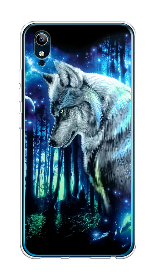 

Чехол на Vivo Y91c/Y1s "Сказочный волк", Синий;серебристый;черный, 262850-1