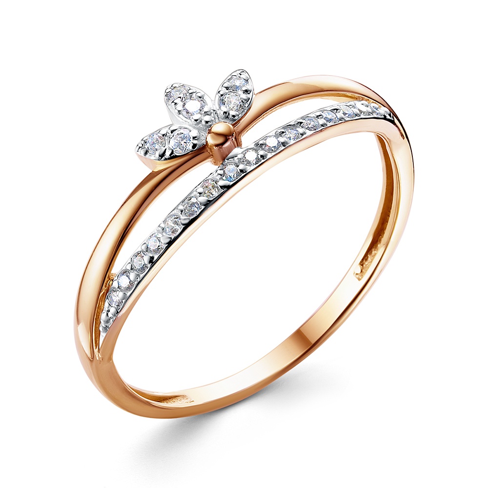 

Кольцо из золота р.  585Gold 301012939, фианит, 301012939