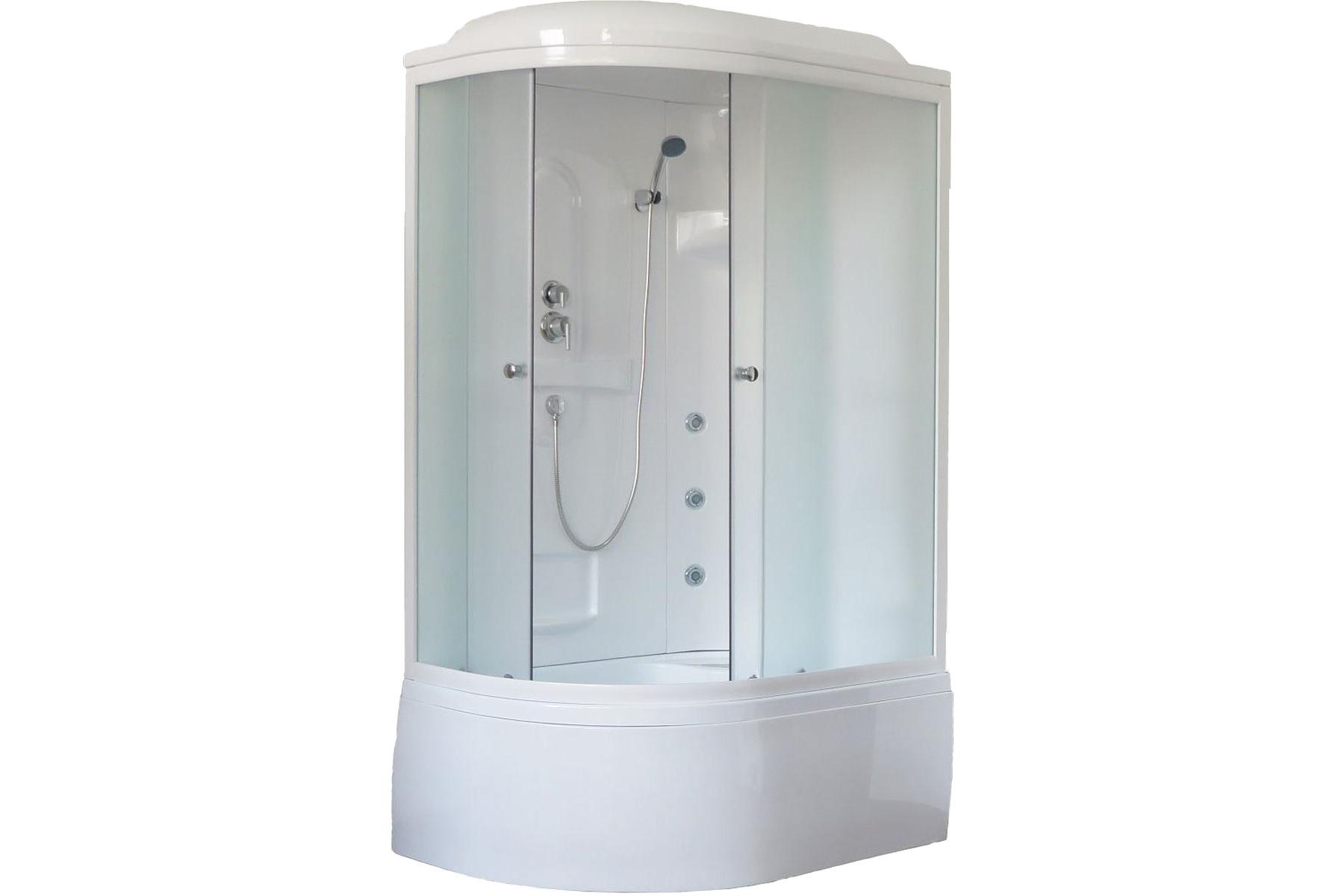 фото Душевая кабина royal bath rb 8120bk2-m матовое, правая