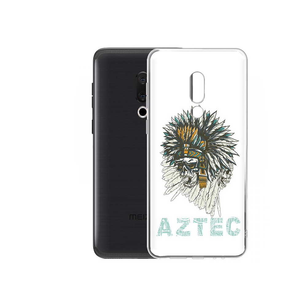 

Чехол MyPads Tocco для Meizu M15 Plus скелет индеец, Прозрачный, Tocco