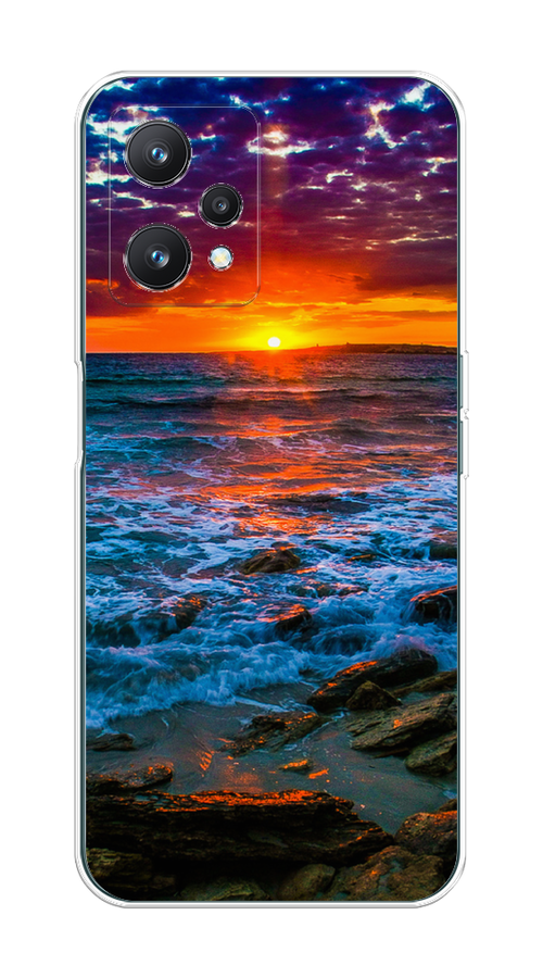 

Чехол на Realme 9 Pro "Закат 1", Оранжевый;синий, 258850-2