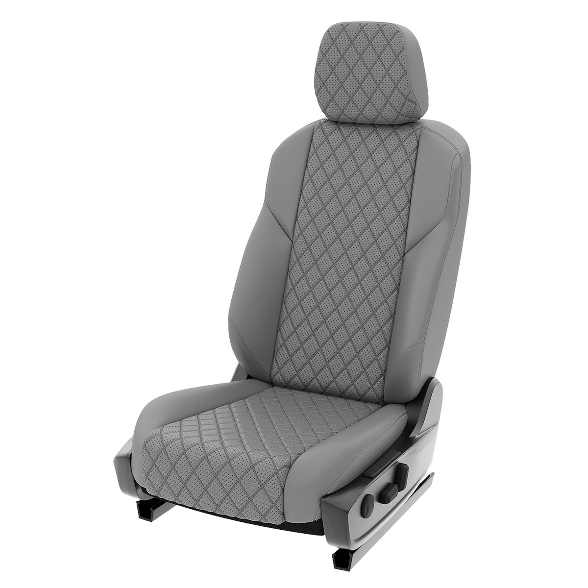 

Чехлы на сиденья Click Auto для Citroen Jumper 2006-2016 CA999CF2S495 Экокожа ромб Серый, CA999
