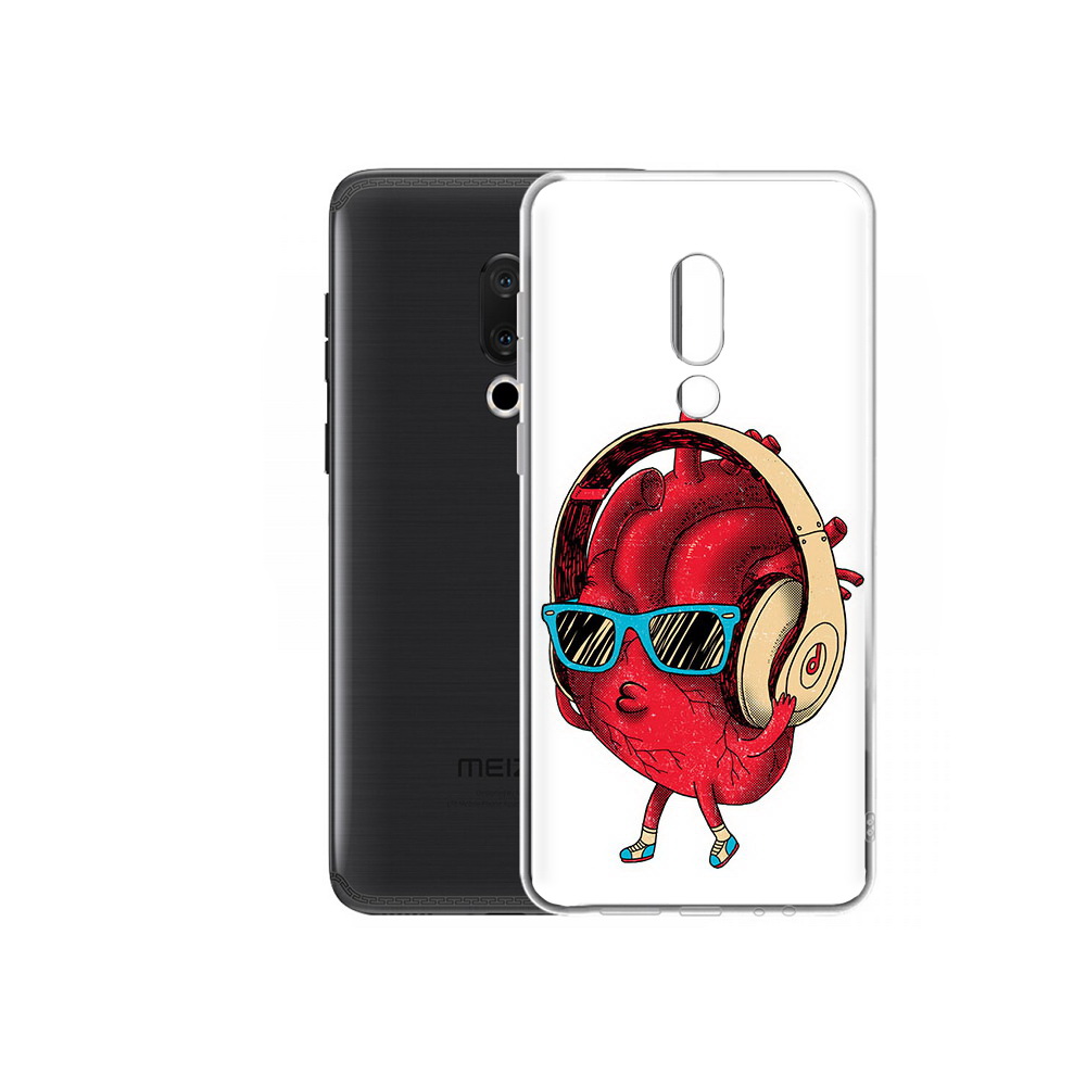 

Чехол MyPads Tocco для Meizu M15 Plus слушай сердце, Прозрачный, Tocco