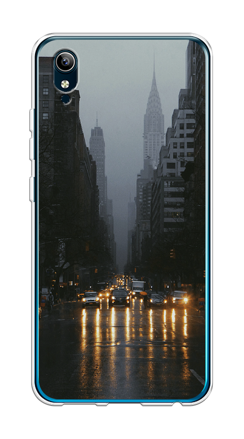 

Чехол на Vivo Y91c/Y1s "Дождливый Нью Йорк", Черный;серый, 262850-1