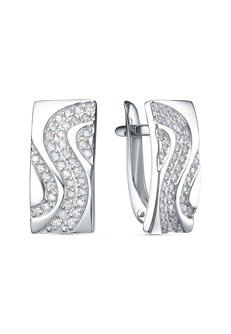

Серьги из серебра Kari Jewelry 3101028311, фианит, 3101028311
