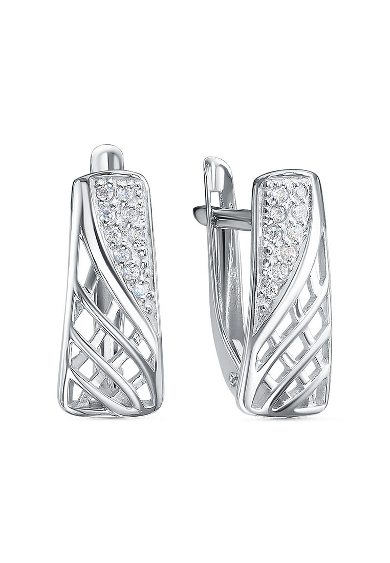 

Серьги из серебра Kari Jewelry 3101028345, фианит, 3101028345