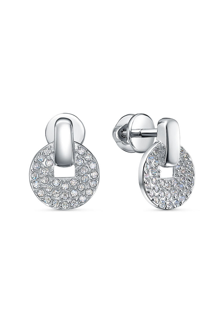 

Серьги из серебра Kari Jewelry 3101048152, фианит, 3101048152