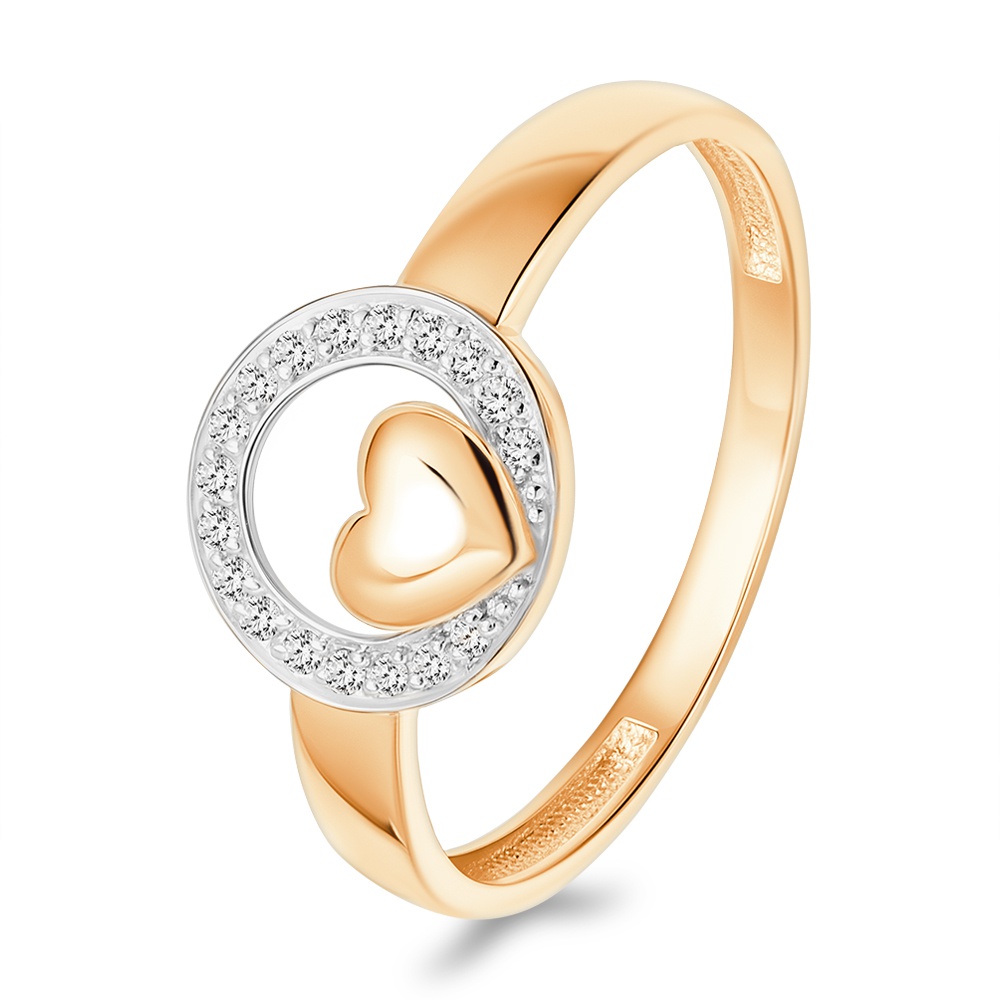 

Кольцо из золота р.  585Gold 301012548, фианит, 301012548