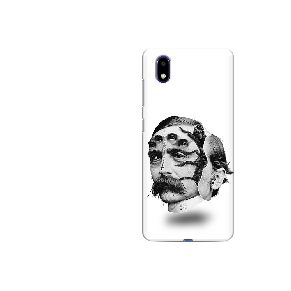 

Чехол MyPads Tocco для ZTE Blade A31 Lite страшное лицо мужчины (PT162823.461.629), Прозрачный, Tocco