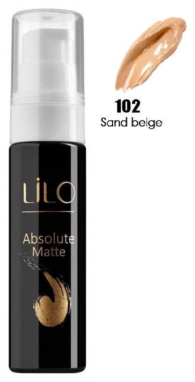 Тональный крем LiLo Absolute Matte 102 Sand beige 25 г 565₽