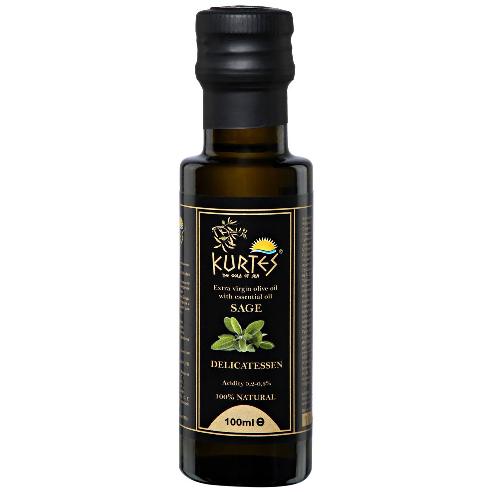 

Масло Kurtes оливковое Extra Virgin Delicatessen со вкусом шалфея 100 мл