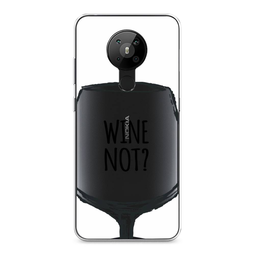 

Чехол на Nokia 5.3 "Wine not white", Белый, 123450-6