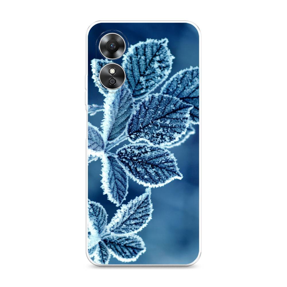 

Чехол для Oppo A17 "Зима 6", Голубой;белый, 2512050-2