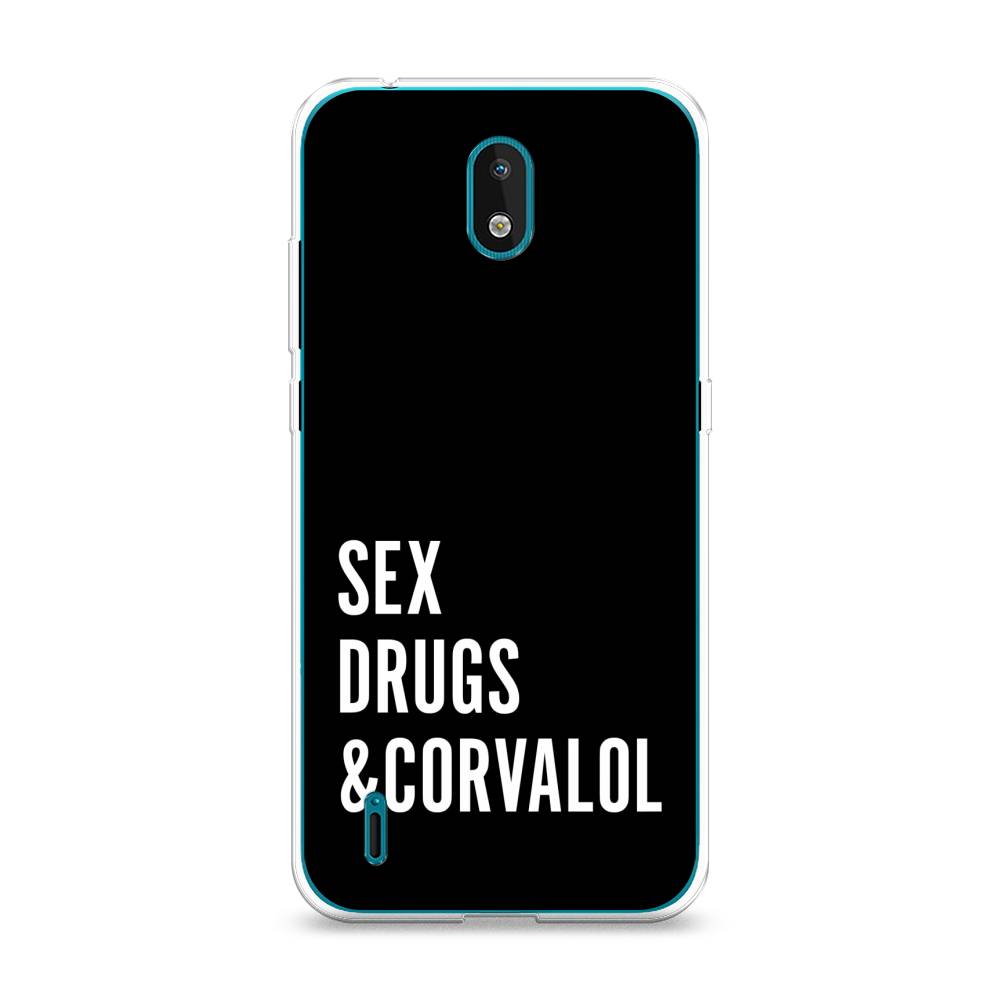 

Чехол на Nokia 1.3 "Corvalol", Черный;серый;белый, 123950-6