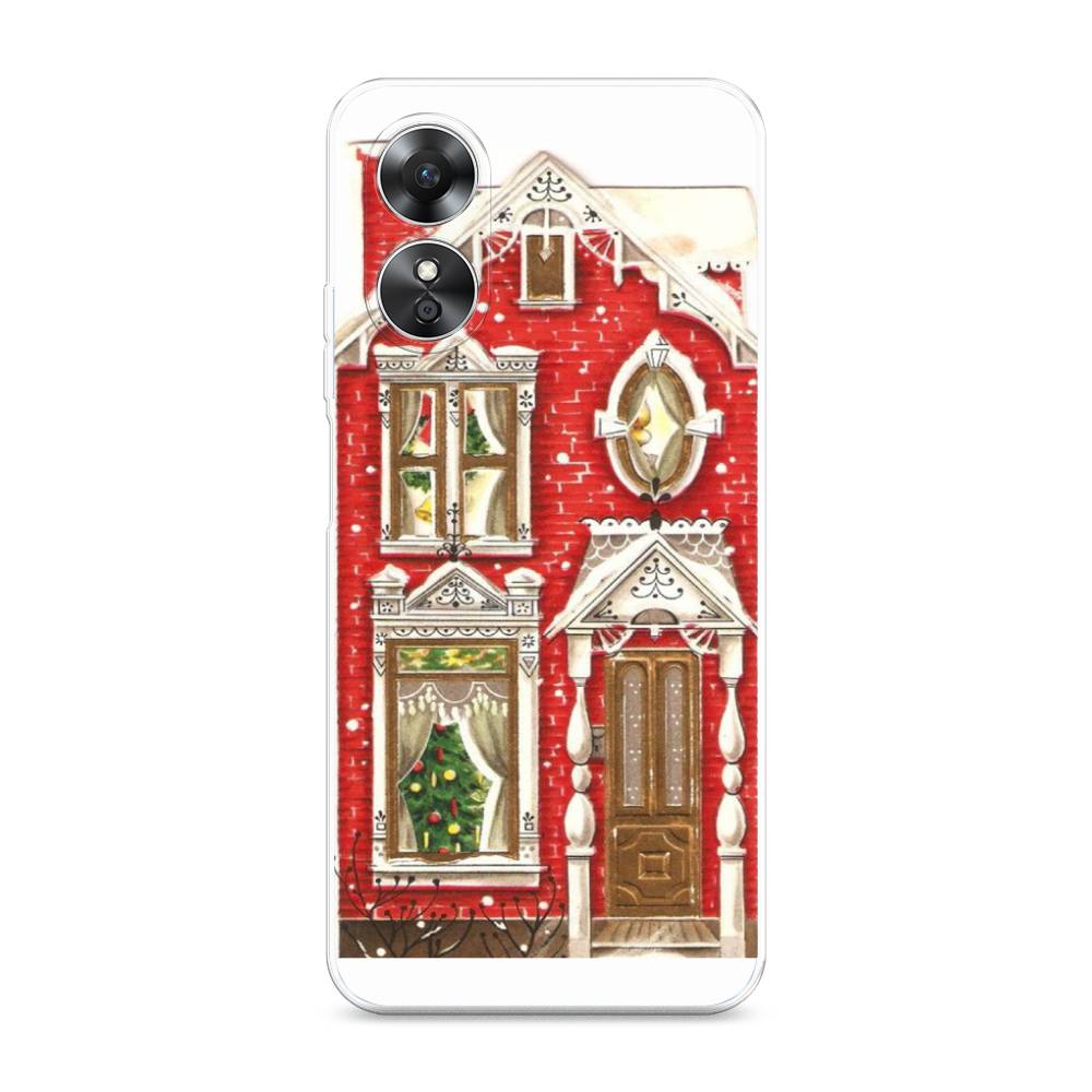 

Чехол для Oppo A17 "Пряничный домик", Белый;красный;зеленый, 2512050-5