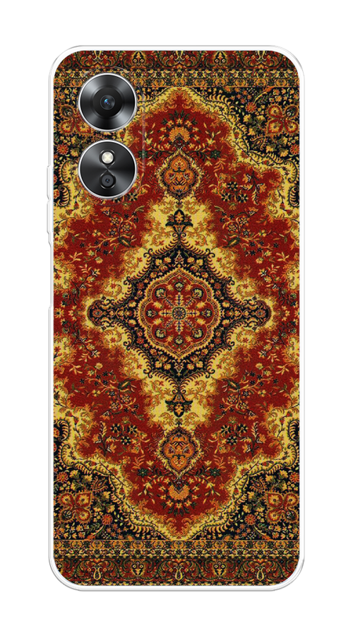 

Чехол на Oppo A17 "Ковер", Коричневый;золотистый;красный, 2512050-3