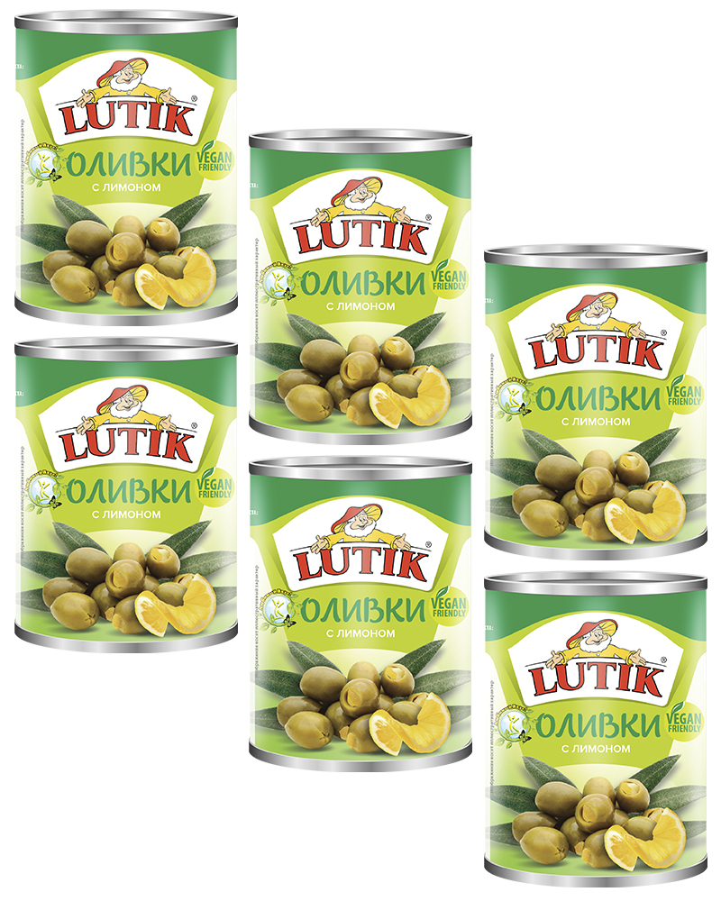 

Оливки Lutik с лимоном, 280 мл. - 6 шт.