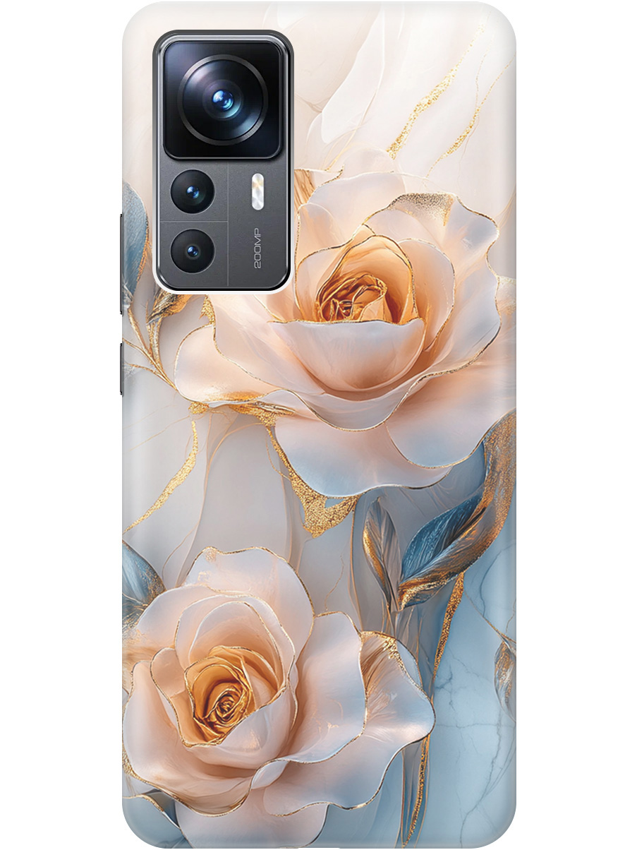 

Силиконовый чехол на Xiaomi 12T / 12T Pro с принтом "Белые розы на мраморе", Прозрачный;белый;оранжевый, 762091923