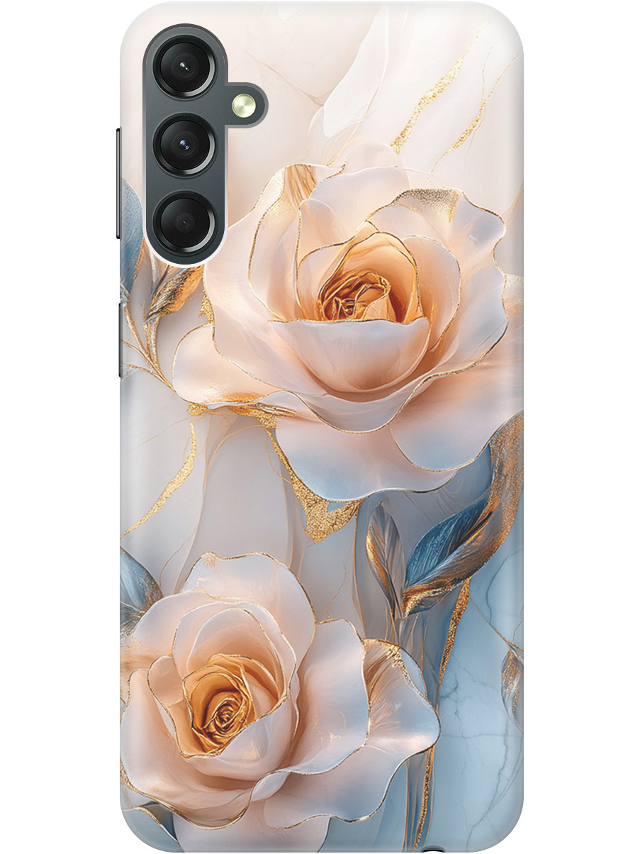 

Силиконовый чехол на Samsung Galaxy A24 с принтом "Белые розы на мраморе", Прозрачный;белый;оранжевый, 769395623