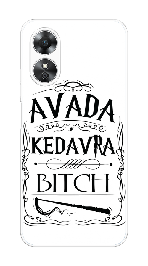 

Чехол на Oppo A17 "Avada kedavra bitch", Белый;серый;черный, 2512050-6