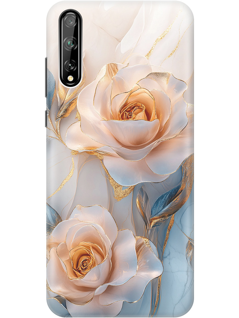 

Силиконовый чехол на Honor 30i, Huawei Y8P с принтом "Белые розы на мраморе", Прозрачный;белый;оранжевый, 723101123