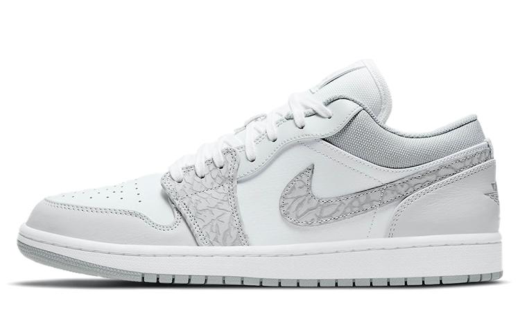 

Кеды унисекс Jordan Air Jordan 1 low prm elephant print серые 45.5 EU, Серый, Air Jordan 1 low prm elephant print