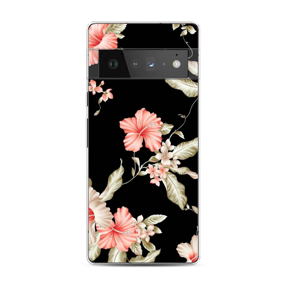 

Чехол Awog на Google Pixel 6 Pro "Цветы на черном", Разноцветный, 270950-8