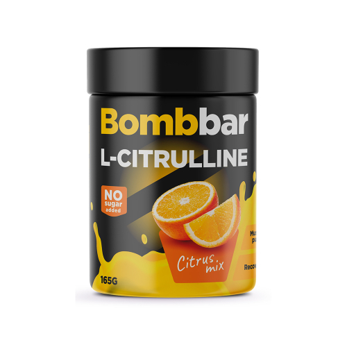 фото Л-цитруллин bombbar l-citrulline, цитрус, 165 г