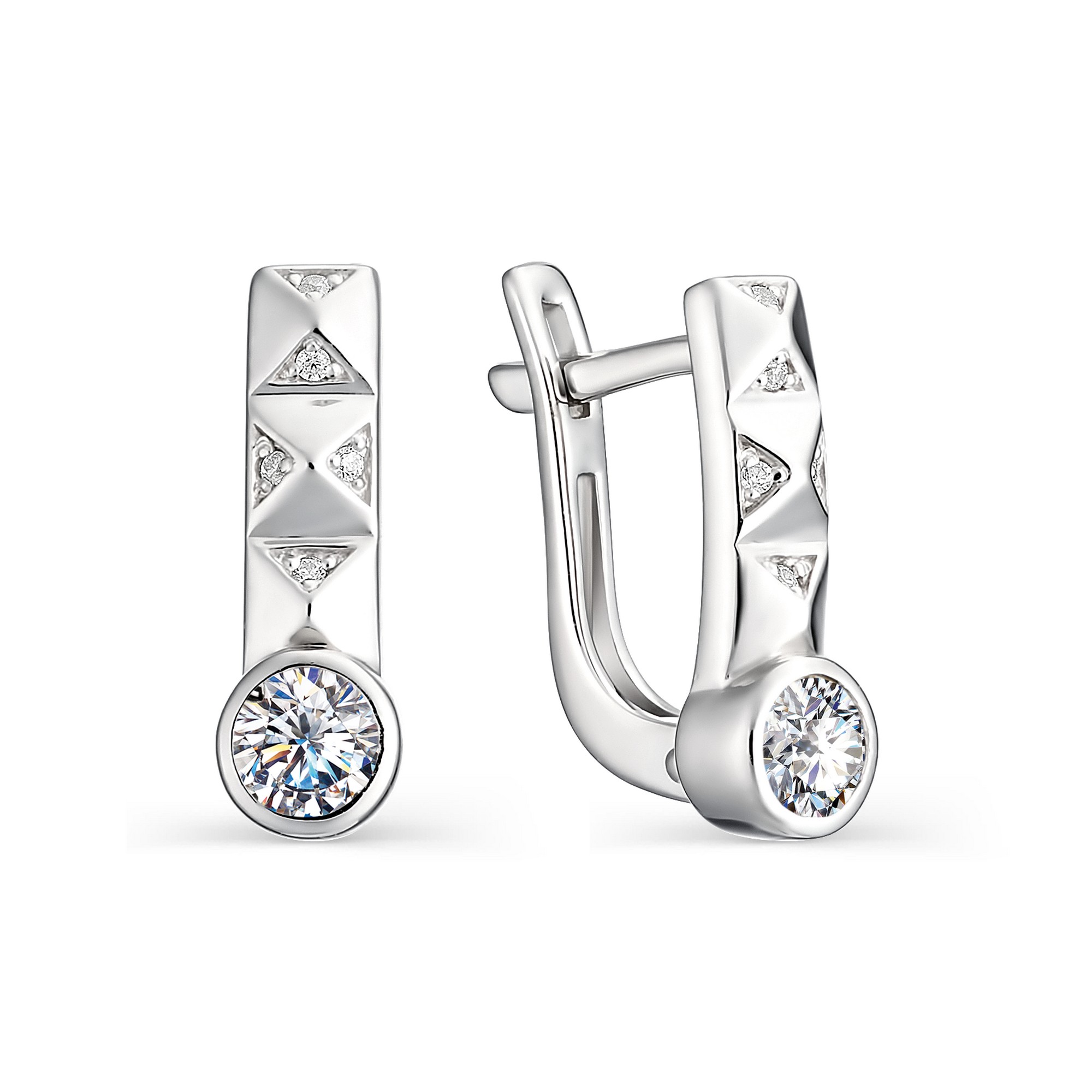 

Серьги из серебра с цирконом АЛЬКОР 02-0885/00КЦ-00, 02-0885/00КЦ-00