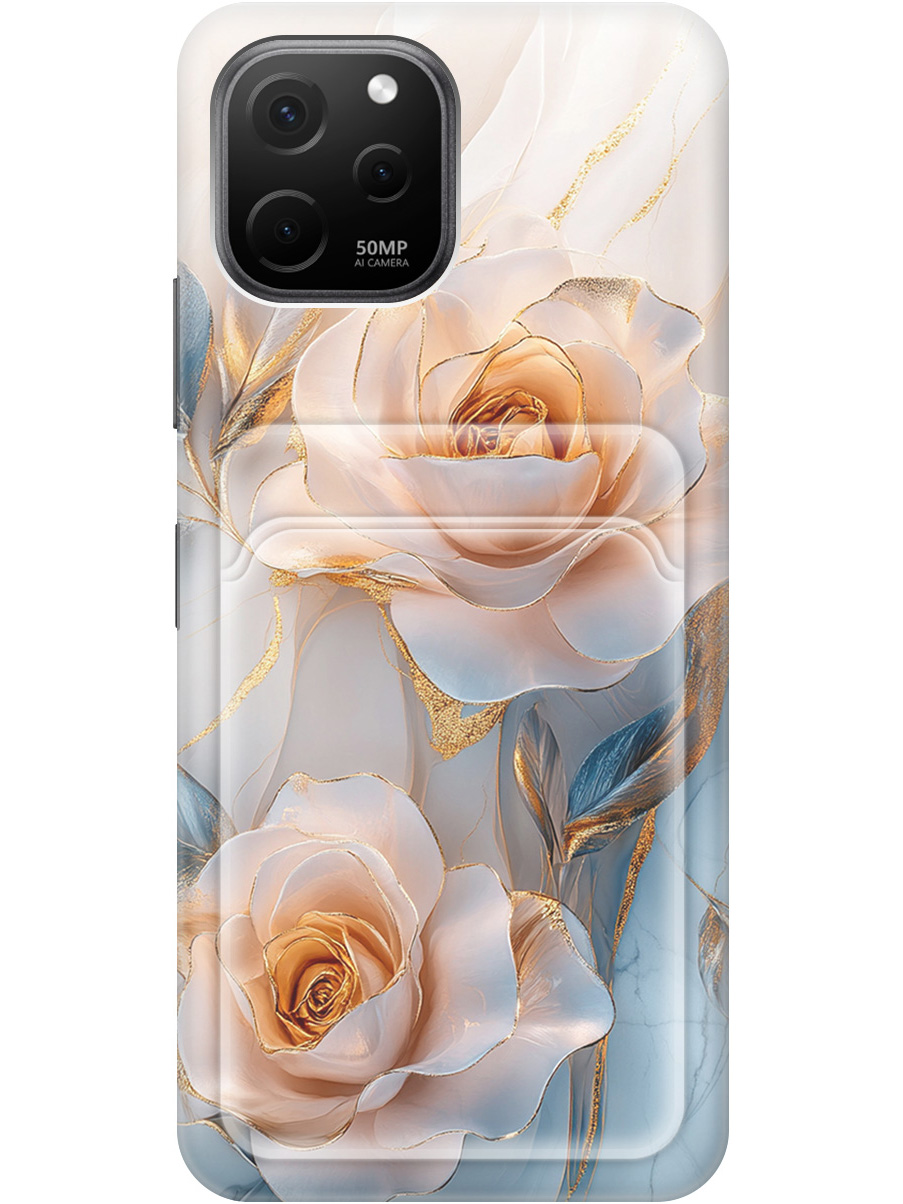 

Силиконовый чехол на Huawei nova Y61 с принтом с карманом для карты 835989, Прозрачный;белый;оранжевый, 762098523
