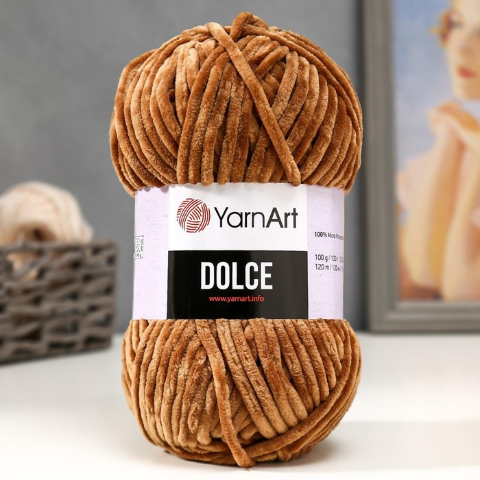

Пряжа "Dolce" 100% микрополиэстер 120м/100гр (765 бежевый) МИКС, Пряжа для вязания "Dolce"