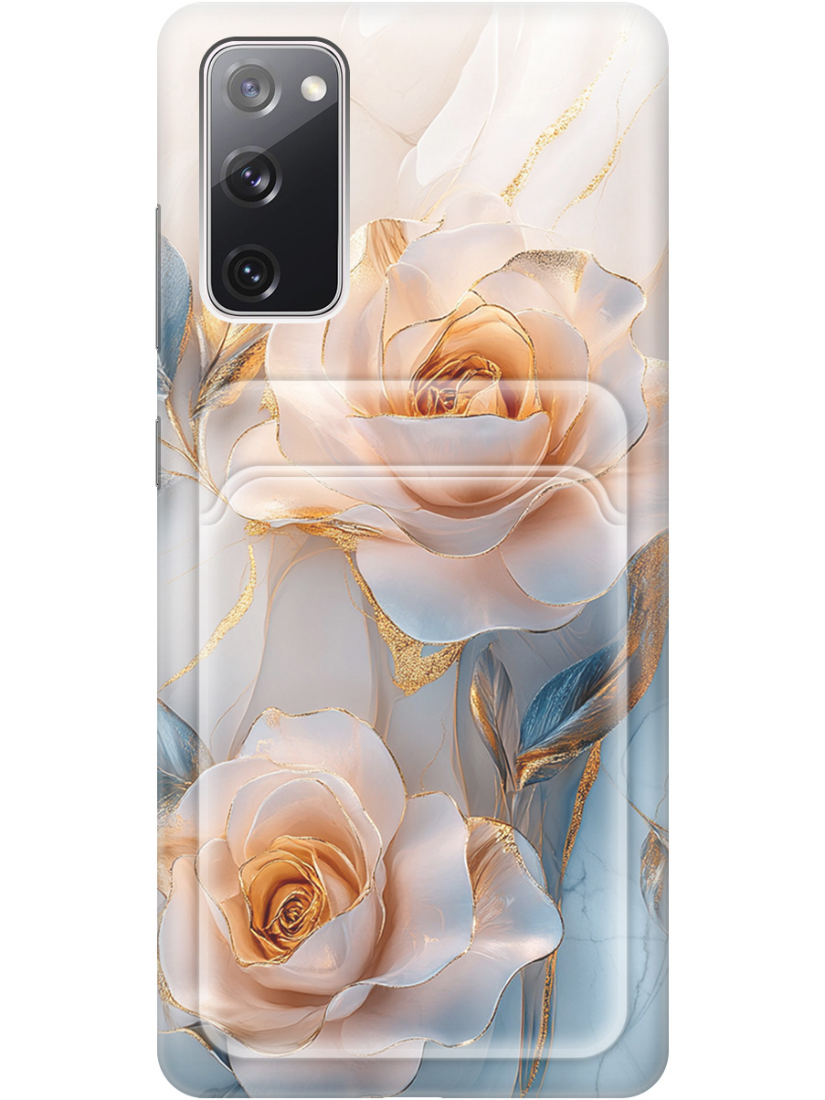

Силиконовый чехол на Samsung Galaxy S20 FE с принтом с карманом для карты 836007, Прозрачный;белый;оранжевый, 723485423