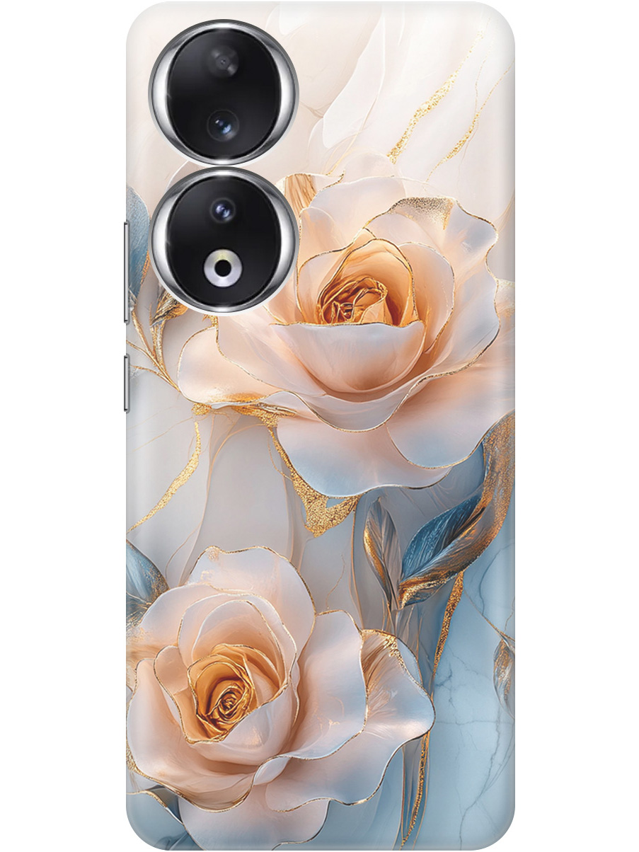 

Силиконовый чехол на Honor 90 с принтом "Белые розы на мраморе", Прозрачный;белый;оранжевый, 772618123