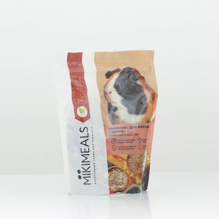 

Сухой корм Mikimeals для морских свинок, зерновая смесь, 400 г