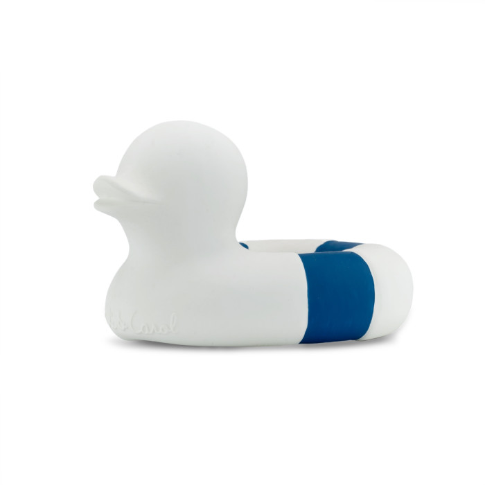 

Прорезыватель детский, oli&carol, floatie duck navy, Белый
