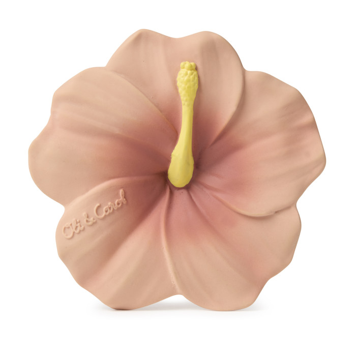

Прорезыватель детский, oli&carol, iris the hibiscus pink, Розовый