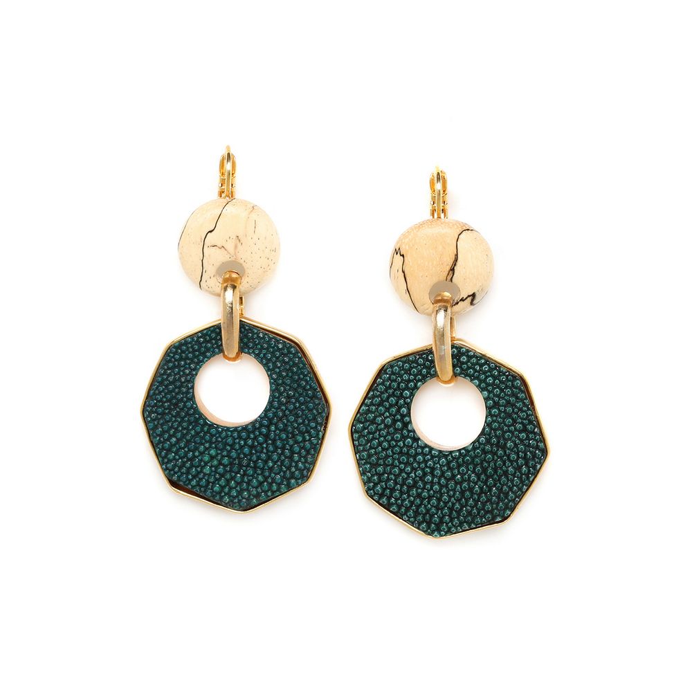 

Серьги из бижутерного сплава с деревом Nature Bijoux NB22.2-12-78076, NB22.2-12-78076