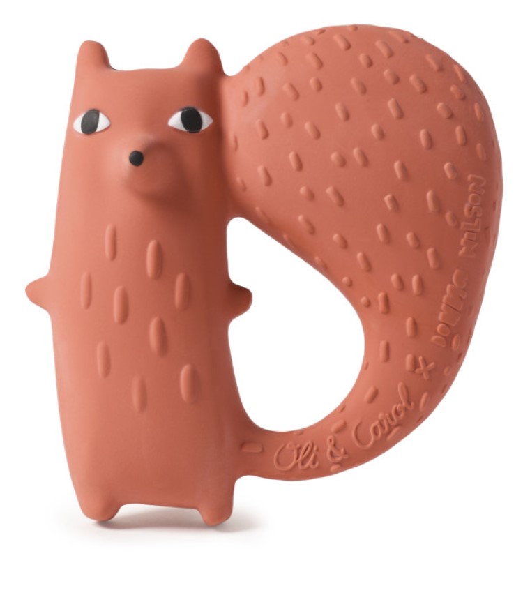 

Прорезыватель детский, oli&carol, cyril squirrel fox, Оранжевый