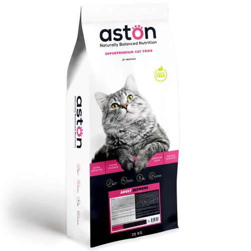 фото Сухой корм для кошек aston cat adult supreme полнорационный, 20 кг