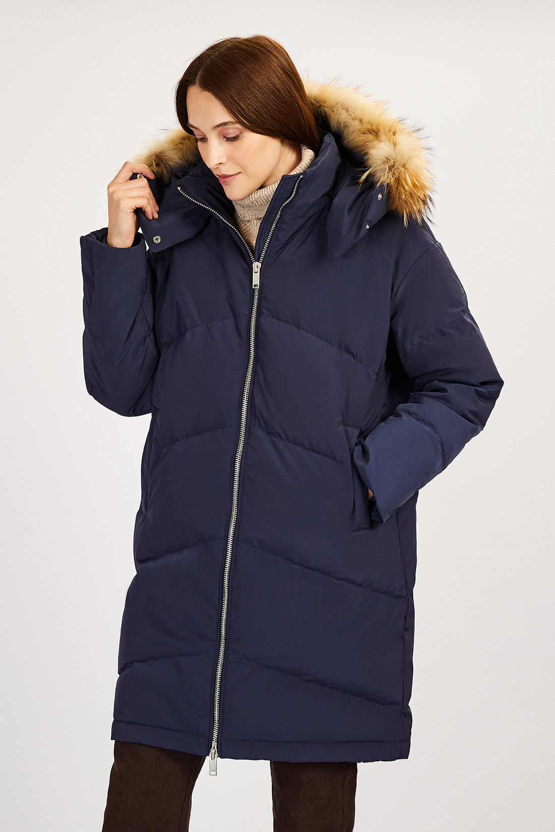 Пальто женское Baon B0022515 синее S