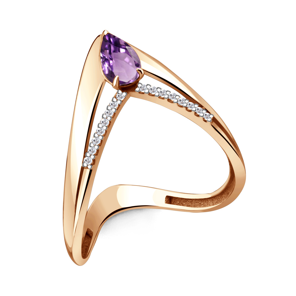 

Кольцо из серебра р.  AQUAMARINE 6559804А_925_з, 6559804А_925_з