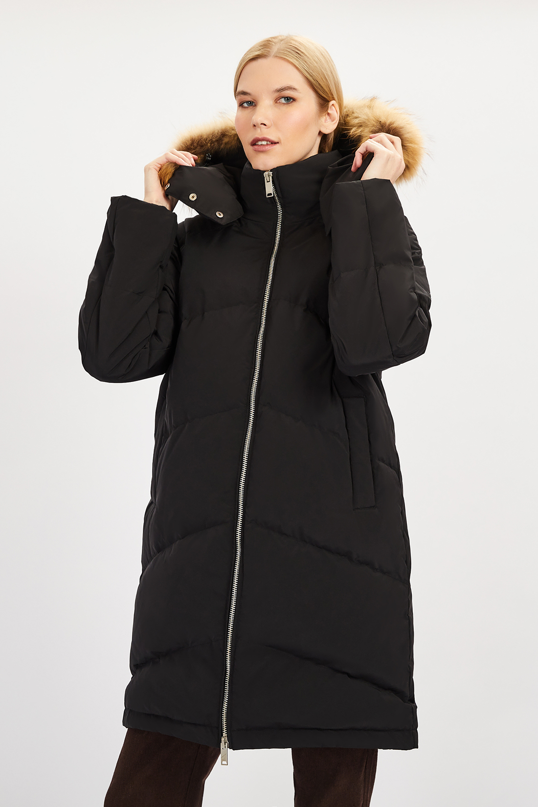 Пальто женское Baon B0022515 черное XL