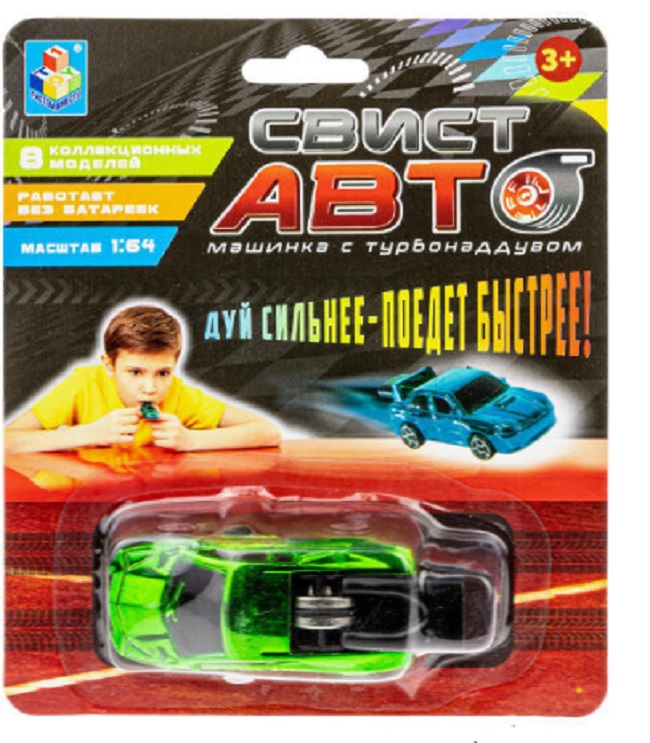 

Транспортное средство 1Toy Машинка свист-авто в ассортименте, Разноцветный