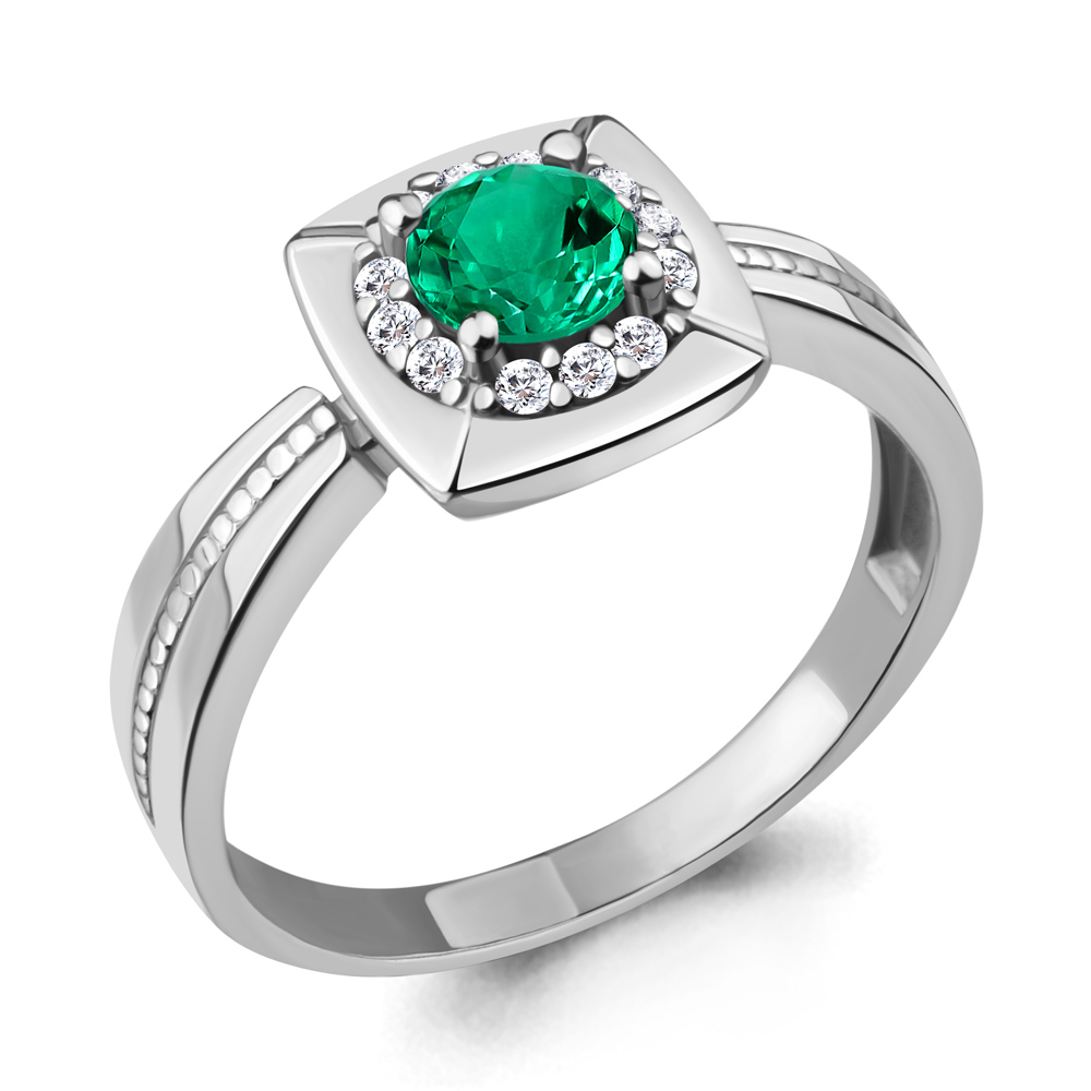 

Кольцо из серебра р. 19,5 AQUAMARINE 68746АГ_925_р, 68746АГ_925_р