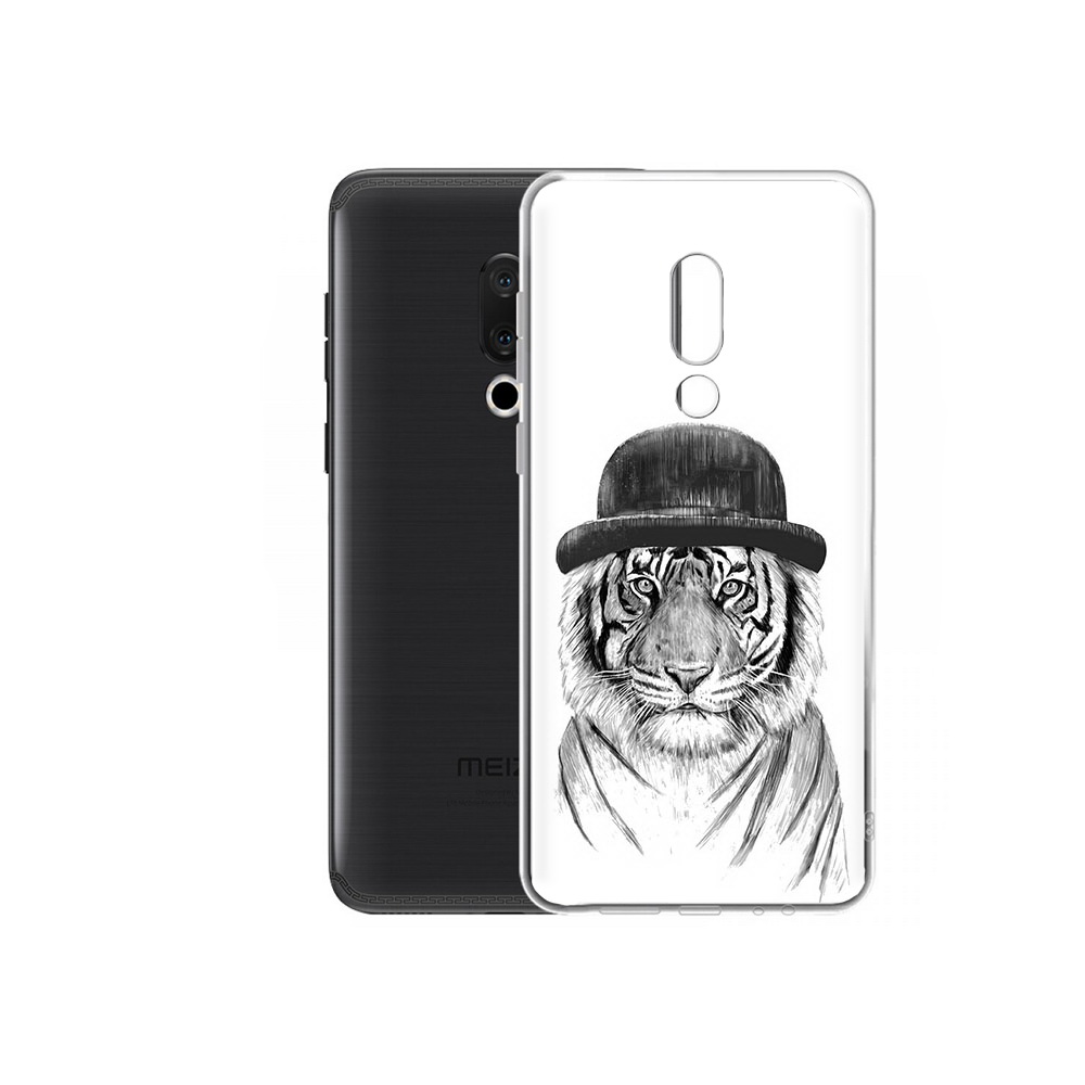 

Чехол MyPads Tocco для Meizu M15 Plus тигр британец, Прозрачный, Tocco